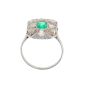 Bague Platine émeraude et diamant(s) Vintage 