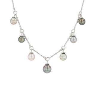collier or gris Perle Tahiti