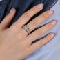 Bague or gris diamant (s) 