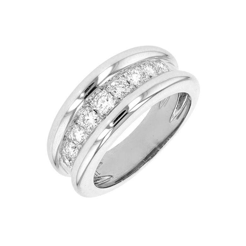 Bague or gris diamant (s)