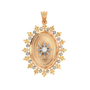 Pendentif vintage diamants...
