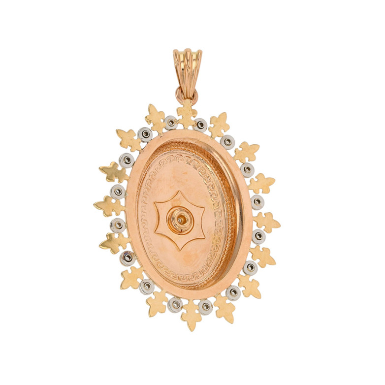 Pendentif vintage diamants...