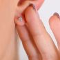 Boucles d'oreilles or gris diamant (s) 
