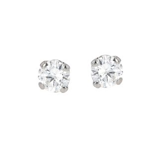 Boucles d'oreilles or gris diamant (s)