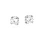 Boucles d'oreilles or gris diamant (s)